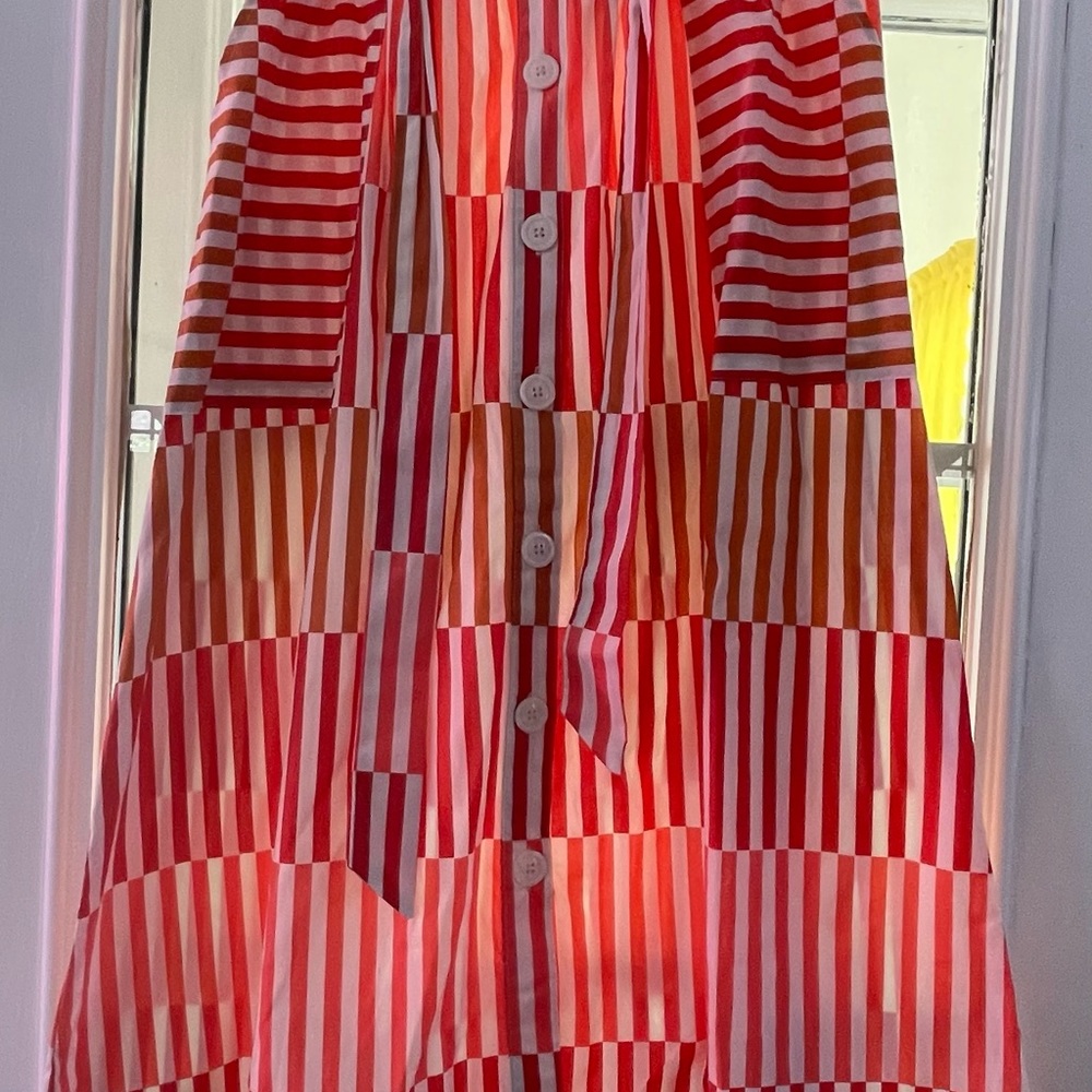 Tan and orange skirt size small
